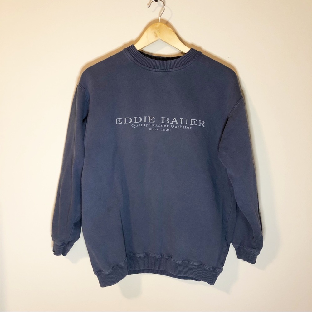 Eddie Bauer Navy Vintage Crewneck